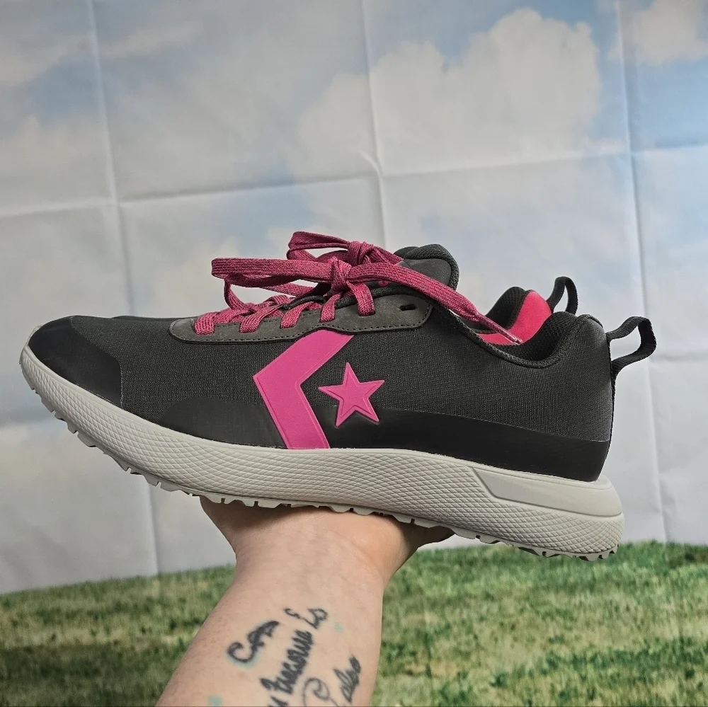 Converse | Star Series Running Sneakers 'Grey and Pink' Mens Size 9.5 - Picture 3 of 14